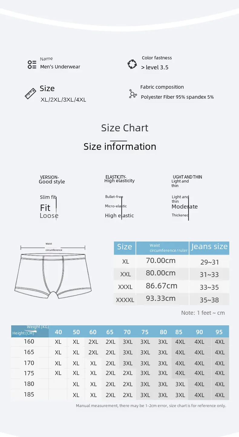 [New Explosions] Men's Underwear Men's Boxer Pants Youth Mid-Waist Boxer Pants Boys Large Size Pants Shorts Head display picture 5