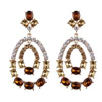Resin Drop Earrings Creative Jewelry Accessories Alloy Diamond Earrings sku image 28