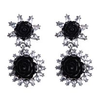 Resin Drop Earrings Creative Jewelry Accessories Alloy Diamond Earrings sku image 21