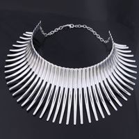 European And American Fashion Metal Crazy Battle Hedgehog Modeling Personality Exaggerated Collar Necklace sku image 2