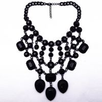 Occident Alloy Geometric Necklace ( Black ) Nhjq2650 main image 1