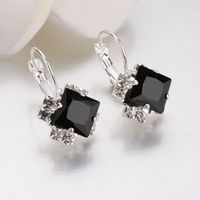 Occident Alloy Inlaid Imitated Crystal Earrings ( White ) Nhbq0199 main image 3