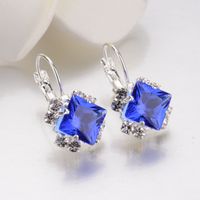 Occident Alloy Inlaid Imitated Crystal Earrings ( White ) Nhbq0199 main image 4