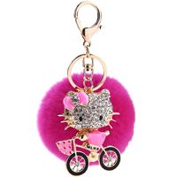 Fashion Zinc Alloy Keychain ( Pink ) Nhmm0924 main image 3