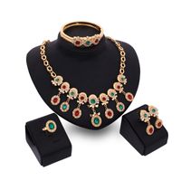 Occident Alloy Drill Set Earring + Necklace + Bracelet Nhxs0707 main image 1