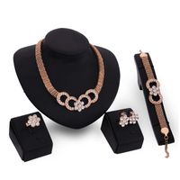 Occident Alloy Drill Set Earring + Necklace + Bracelet Nhxs0743 main image 1