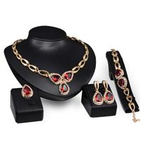 Occident Alloy Drill Set Earring + Necklace + Bracelet Nhxs0771 main image 1