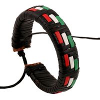 Occident Cortical Geometric Bracelet ( Green-white-red ) Nhpk0304-green-white-red main image 2