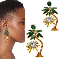 Fashion Alloy Plating Earring Flowers (alloy)  Nhnt0032 main image 2