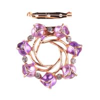 Simple Alloy Plating Brooch Flowers (a Rose Purple)  Nhjq9645-a Rose Purple main image 3