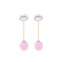 Fashion Alloy Rhinestone Earring Geometric (pink)  Nhqd4200-pink sku image 1
