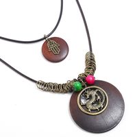 Bohemia Alloy Plating Necklace  (bronze)  Nhpk1215-bronze main image 2