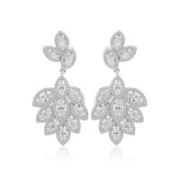 Jinse Aaa Zircon Gracieux Boucles D'oreilles Coréenne Bijoux Élégants Femelle Usine En Gros Cadeau main image 1