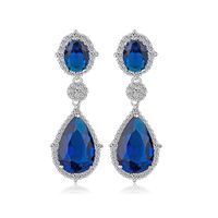 Fashion Zircon Plating Earrings  (transparent -03d06)  Nhtm0059-transparent -03d06 main image 1