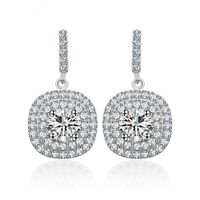 Fashion Zircon Plating Earrings  (pure White -03d02)  Nhtm0070-pure White -03d02 main image 1