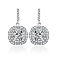 Fashion Zircon Plating Earrings  (pure White -03d02)  Nhtm0070-pure White -03d02 main image 3