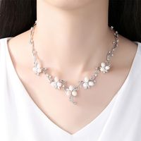 Jinse Ruoxin Halskette Aaa Zirkon Eingelegte Perlen Damen Halsketten Koreanische Mode Bankett Braut Schmuck main image 1
