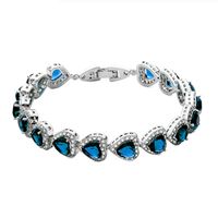 Fashion Zircon Plating Bracelets  (corundum 17cm-12g11)  Nhtm0151-corundum 17cm-12g11 main image 5