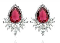 Fashion Zircon Plating Earrings  (transparent-02d01)  Nhtm0155-transparent-02d01 main image 3