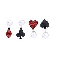 Fashion Alloy Rhinestone Earrings Sweetheart (photo Color)  Nhqd4306-photo Color main image 1