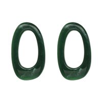 Korea Plastic  Earring Geometric (green)  Nhjj3907-green main image 1