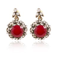 Fashion Alloy Plating Earring Geometric (alloy Red)  Nhkq1433-alloy Red main image 2