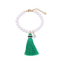 Fashion Alloy Plating Bracelets Tassel (green)  Nhqd4250-green sku image 1