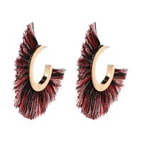 Fashion Alloy  Earrings Geometric (red Color)  Nhjj3650-red Color main image 3