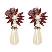 Other Beads  Earrings Flowers (red)  Nhjj3660-red main image 2