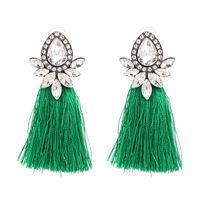 Fashion Alloy  Earrings Flowers (green)  Nhjj3666-green main image 2