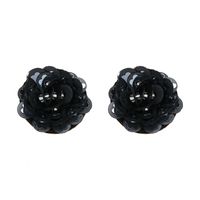 Nouveau Personnelle Coréen Style Paillettes Fleur Boucles D'oreilles Oreille Goujons De Mode Chaud-vente Ornement Croix-frontière Usine D'alimentation Directe Ventes En Gros main image 3