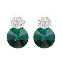 Fashion Imitated Crystal&cz  Earrings Geometric (green)  Nhjj3791-green main image 1