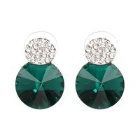 Fashion Imitated Crystal&cz  Earrings Geometric (green)  Nhjj3791-green main image 2