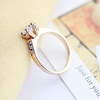 Korean Version Of Korean / Korean Style Alloy Inlaid With Zircon Ring (alloy 16.5)  Nhlj2427 main image 2