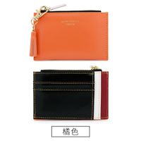 Korean Version Pu Leather  Wallet (orange)  Nhni0284 main image 1