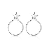 Occident And The United States Alloy Plating Earrings (white K)  Nhlp0314 main image 1