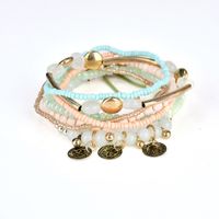 Européen Et Américain Rétro Bohème Bracelet Océan Style Multi-couche Perlé Fait Main Bracelet  Eaby Vente Chaude main image 3