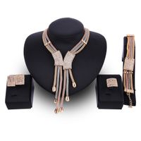 Occident And The United States Alloy Rhinestone Necklace Set (18k Alloy / 61164325)  Nhxs1284 main image 2