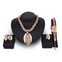 Occident And The United States Alloy Rhinestone Necklace Set (18k Alloy / 61164331)  Nhxs1276 main image 2