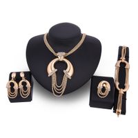 Occident And The United States Alloy Rhinestone Necklace Set (18k Alloy / 61164323)  Nhxs1272 main image 1