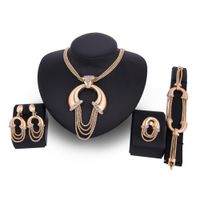 Occident And The United States Alloy Rhinestone Necklace Set (18k Alloy / 61164323)  Nhxs1272 main image 2
