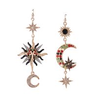 Alloy Drill Plating Earring  (sun And Moon)  Nhnmd3516 main image 1