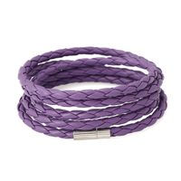 Europe And The United States Artificial Leather Plating Bracelet (purple)  Nhpk0846 sku image 14