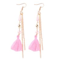 Folk-custom Alloy Hand Made Earring (pink)  Nhjq9084-pink main image 4