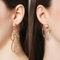 Occident And The United States Alloy Plating Earring (b0523 Alloy)  Nhxr1388-b0523 Alloy main image 1