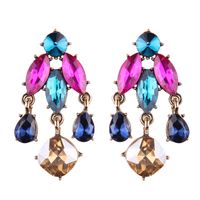 D'une Seule Pièce Dropshipping Spot Commerce Extérieur Populaire Alliage Diamant Exagéré Boucles D'oreilles Boucles D'oreilles Ventes Directes D'usine Populaire Boucles D'oreilles main image 2