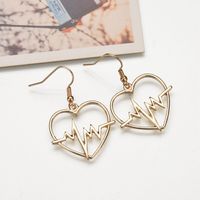 Simple Metal Inlaid Alloy Earring (alloy)  Nhbq0968-alloy main image 3