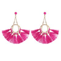 Gland Boucles D'oreilles Pour Les Femmes Exagéré Personnalisé Européen Et Américain Fan De Bijoux En Forme De Jupe Boucles D'oreilles Bohème Ethnique Boucles D'oreilles Génération Cheveux main image 1