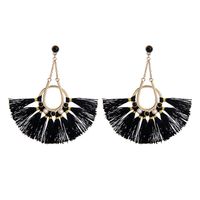 Occident And The United States Alloy Tassel Earring (black)  Nhqd3978-black main image 3