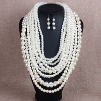 Occident And The United States Beads  Necklace (creamy-white)  Nhct0014-creamy-white main image 2